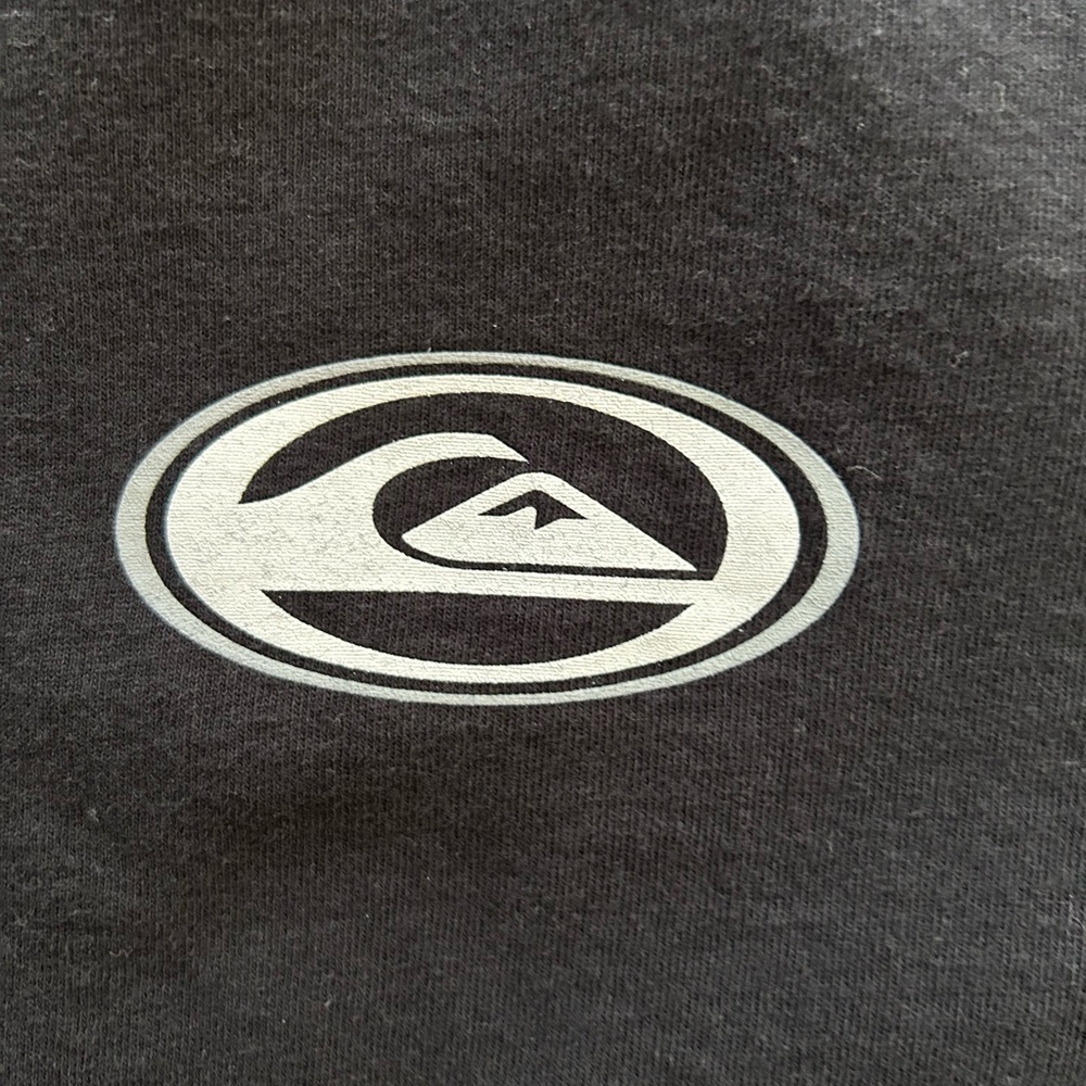 Quiksilver Black Long Sleeve T-Shirt with Logo - Picture 8 of 9
